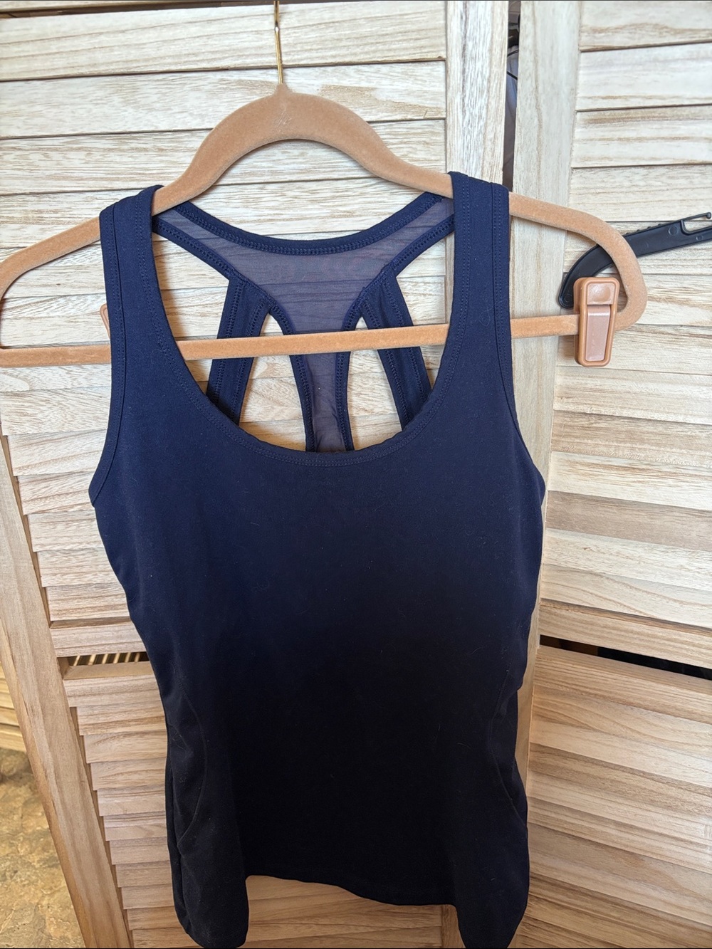 Navy Racerback Capezio Dance Tank Top Medium